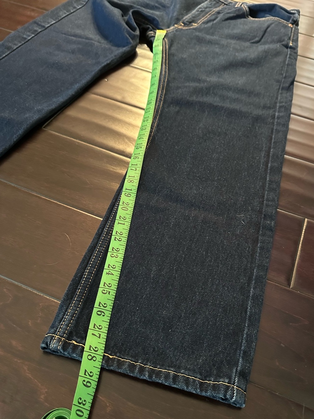Levi’s 505 Regular Fit Dark Wash Jeans Men’s 36x29 Straight Leg 100% Cotton - Picture 4 of 10